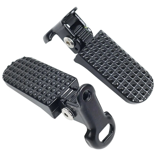 1 Pair Mini Bike Foot Pegs Universal Bike Foot Rest Aluminium Alloy Non-Slip Bike Pegs Folding Bike Rear Pedals for Mountain Bike Folding Bicycle (Black)