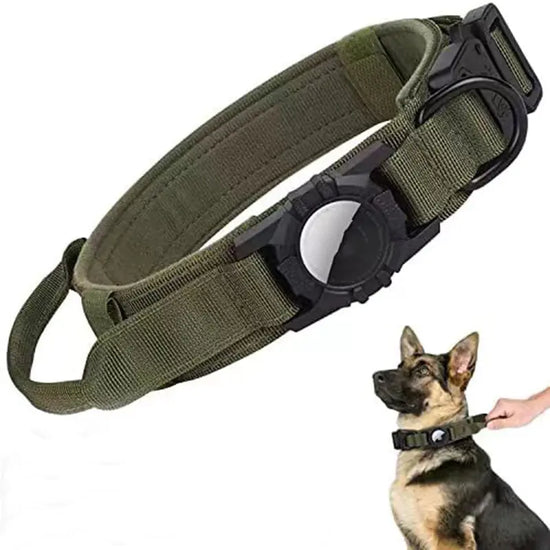 "Protective Dog Item for AirTag Positioning"